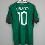 Shop 2010/11 MEXICO C.BLANCO #10 HOME SHIRT (L) ADIDAS, classic football shirts, vintage football shirts & retro soccer jerseys at Cult Kits