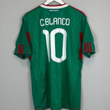 Shop 2010/11 MEXICO C.BLANCO #10 HOME SHIRT (L) ADIDAS, classic football shirts, vintage football shirts & retro soccer jerseys at Cult Kits