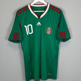 Shop 2010/11 MEXICO C.BLANCO #10 HOME SHIRT (L) ADIDAS, classic football shirts, vintage football shirts & retro soccer jerseys at Cult Kits