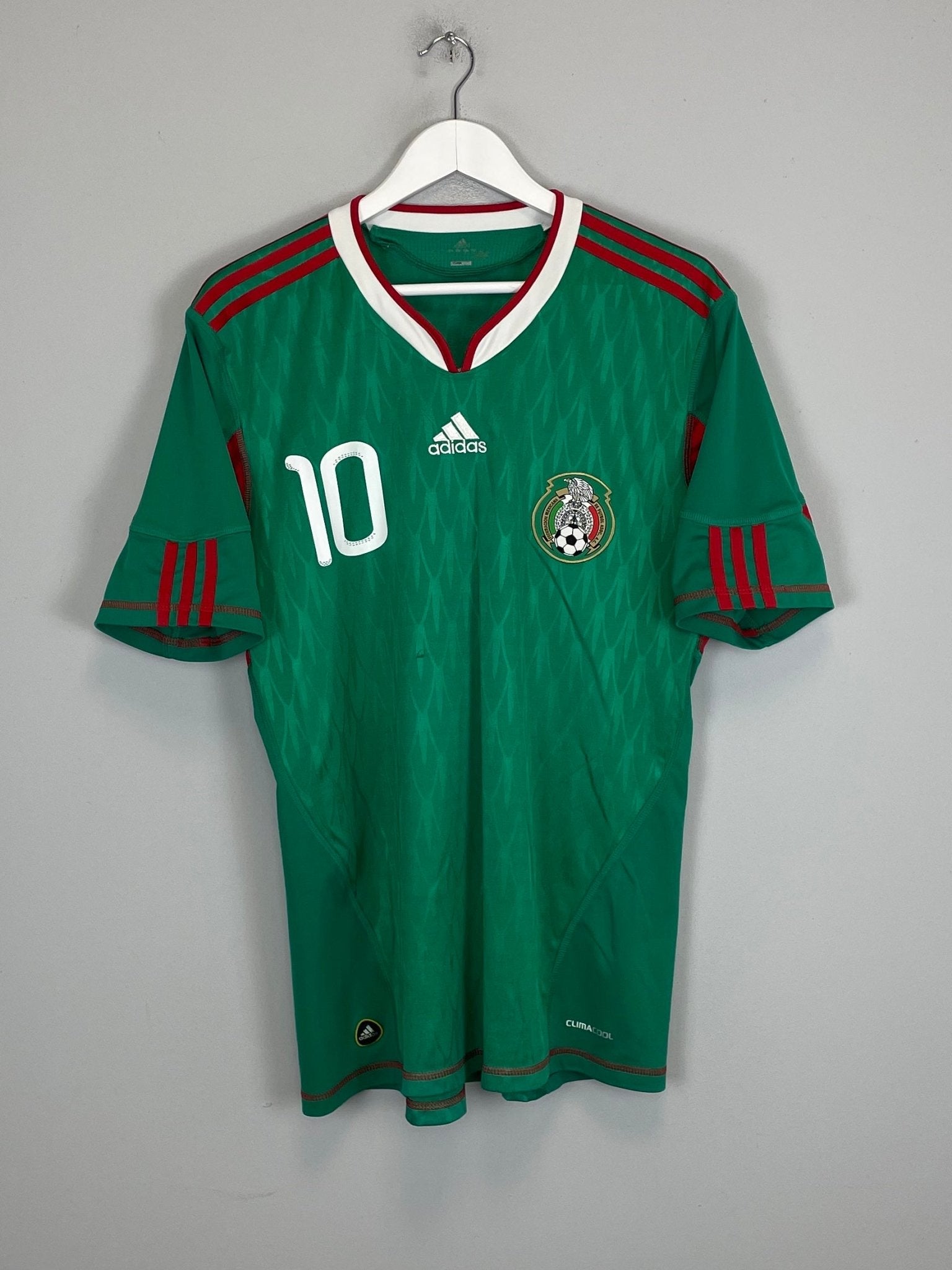 Shop 2010/11 MEXICO C.BLANCO #10 HOME SHIRT (L) ADIDAS, classic football shirts, vintage football shirts & retro soccer jerseys at Cult Kits