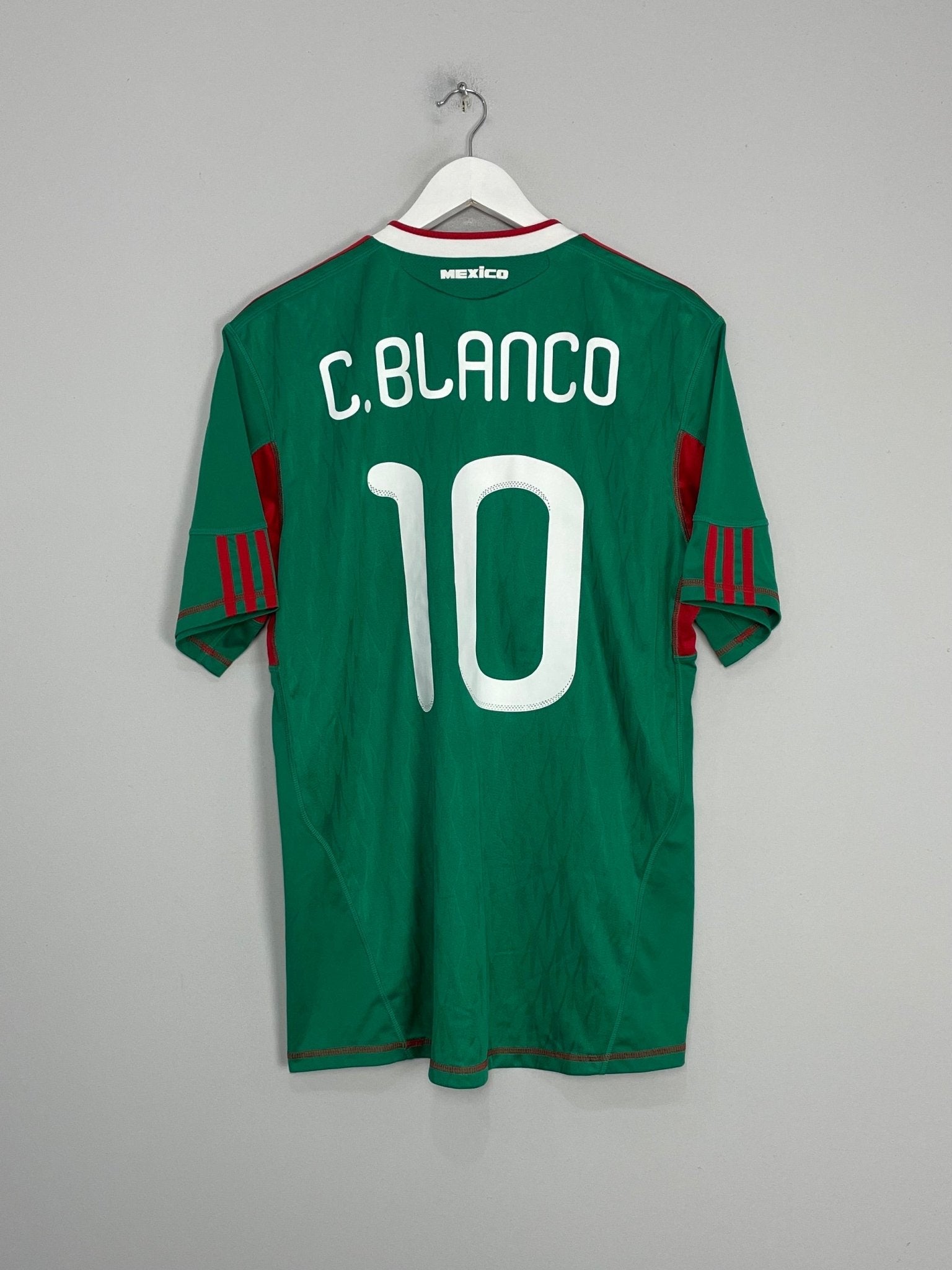 Shop 2010/11 MEXICO C.BLANCO #10 HOME SHIRT (L) ADIDAS, classic football shirts, vintage football shirts & retro soccer jerseys at Cult Kits