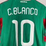 Shop 2010/11 MEXICO C.BLANCO #10 HOME SHIRT (L) ADIDAS, classic football shirts, vintage football shirts & retro soccer jerseys at Cult Kits