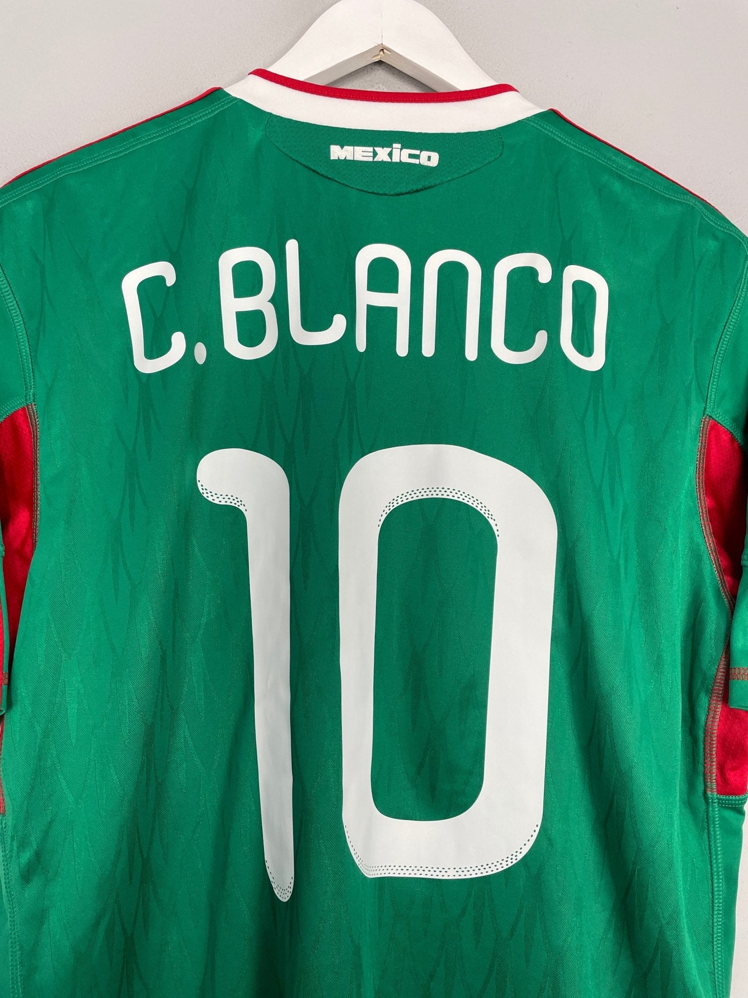 Shop 2010/11 MEXICO C.BLANCO #10 HOME SHIRT (L) ADIDAS, classic football shirts, vintage football shirts & retro soccer jerseys at Cult Kits