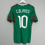 Shop 2010/11 MEXICO C.BLANCO #10 HOME SHIRT (M) ADIDAS, classic football shirts, vintage football shirts & retro soccer jerseys at Cult Kits