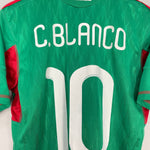Shop 2010/11 MEXICO C.BLANCO #10 HOME SHIRT (M) ADIDAS, classic football shirts, vintage football shirts & retro soccer jerseys at Cult Kits