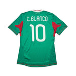 Buy 2010/11 Mexico C.Blanco 10 Home Shirt (M) Adidas ~ Free worldwide shipping ~ Authentic Vintage Football Shirts from Cult Kits