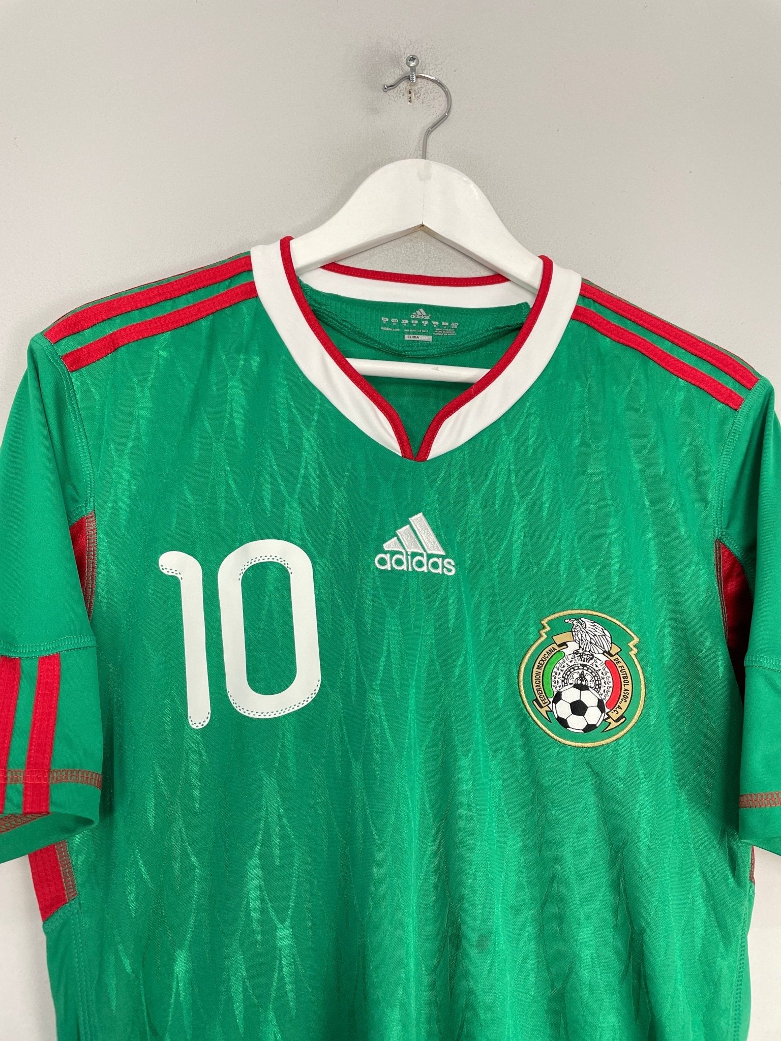 Shop 2010/11 MEXICO C.BLANCO #10 HOME SHIRT (M) ADIDAS, classic football shirts, vintage football shirts & retro soccer jerseys at Cult Kits