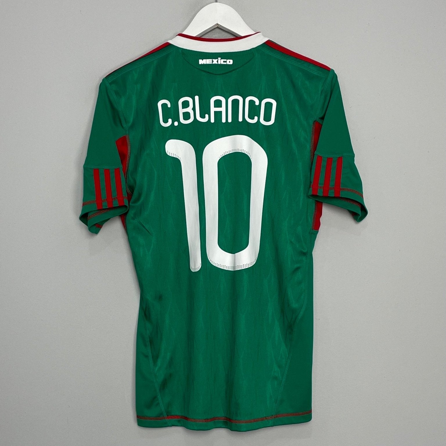 Shop 2010/11 MEXICO C.BLANCO #10 HOME SHIRT (S) ADIDAS, classic football shirts, vintage football shirts & retro soccer jerseys at Cult Kits