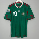 Shop 2010/11 MEXICO C.BLANCO #10 *PLAYER ISSUE* HOME SHIRT (L) ADIDAS, classic football shirts, vintage football shirts & retro soccer jerseys at Cult Kits