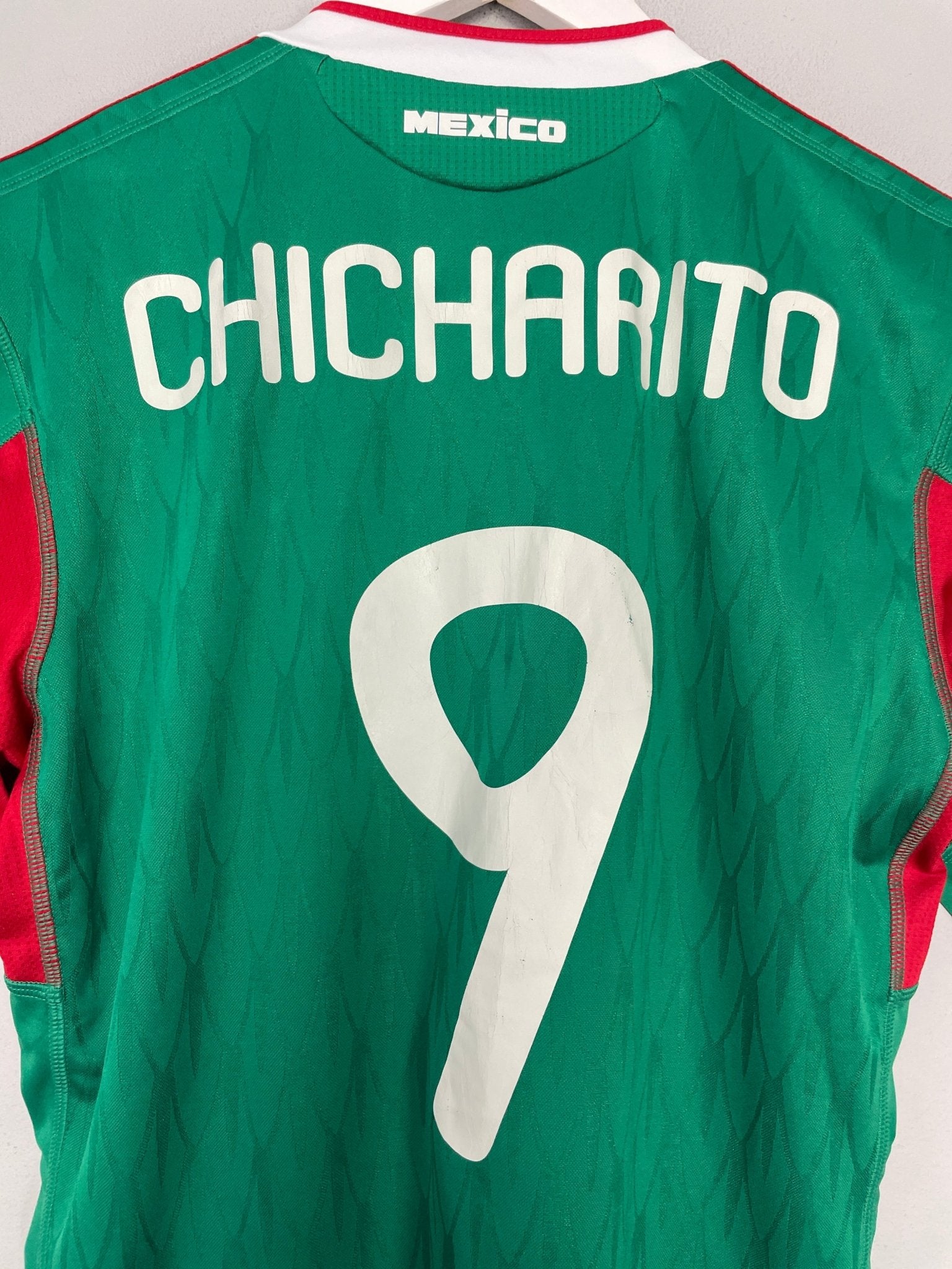 Shop 2010/11 MEXICO CHICHARITO #9 HOME SHIRT (S) ADIDAS, classic football shirts, vintage football shirts & retro soccer jerseys at Cult Kits