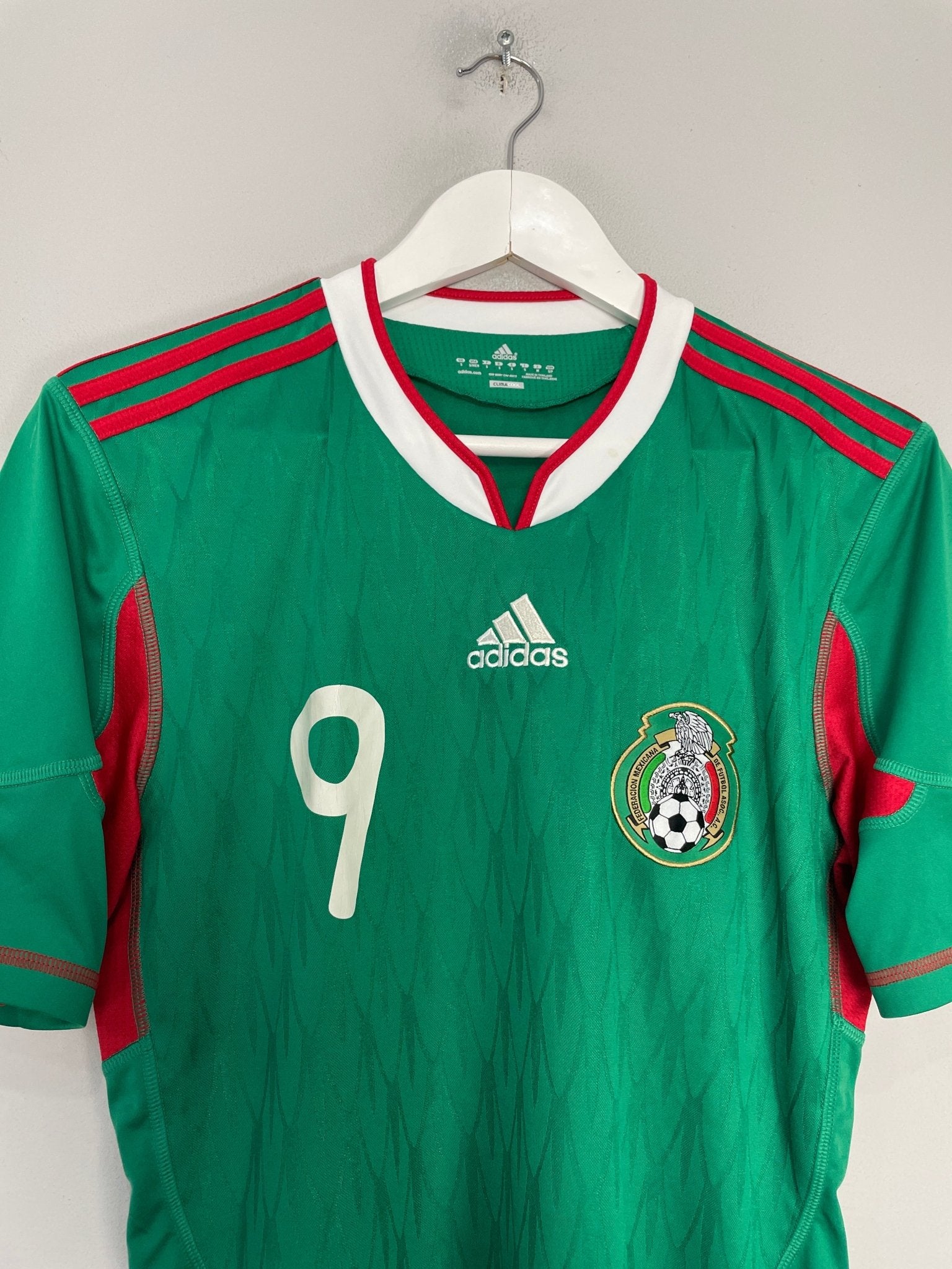 Shop 2010/11 MEXICO CHICHARITO #9 HOME SHIRT (S) ADIDAS, classic football shirts, vintage football shirts & retro soccer jerseys at Cult Kits