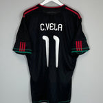 2010/11 MEXICO C.VELA 11 AWAY SHIRT (L) ADIDAS - Cult Kits - Large - Buy Vintage Football Shirts, Authentic Retro Football Shirts For Sale, Classic Football Shirts & Soccer Jersey