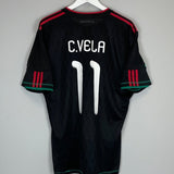 2010/11 MEXICO C.VELA 11 AWAY SHIRT (L) ADIDAS - Cult Kits - Large - Buy Vintage Football Shirts, Authentic Retro Football Shirts For Sale, Classic Football Shirts & Soccer Jersey