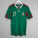 Shop 2010/11 MEXICO G.DOS SANTOS #17 HOME SHIRT (M) ADIDAS, classic football shirts, vintage football shirts & retro soccer jerseys at Cult Kits