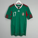 Shop 2010/11 MEXICO G.DOS SANTOS #17 HOME SHIRT (M) ADIDAS, classic football shirts, vintage football shirts & retro soccer jerseys at Cult Kits