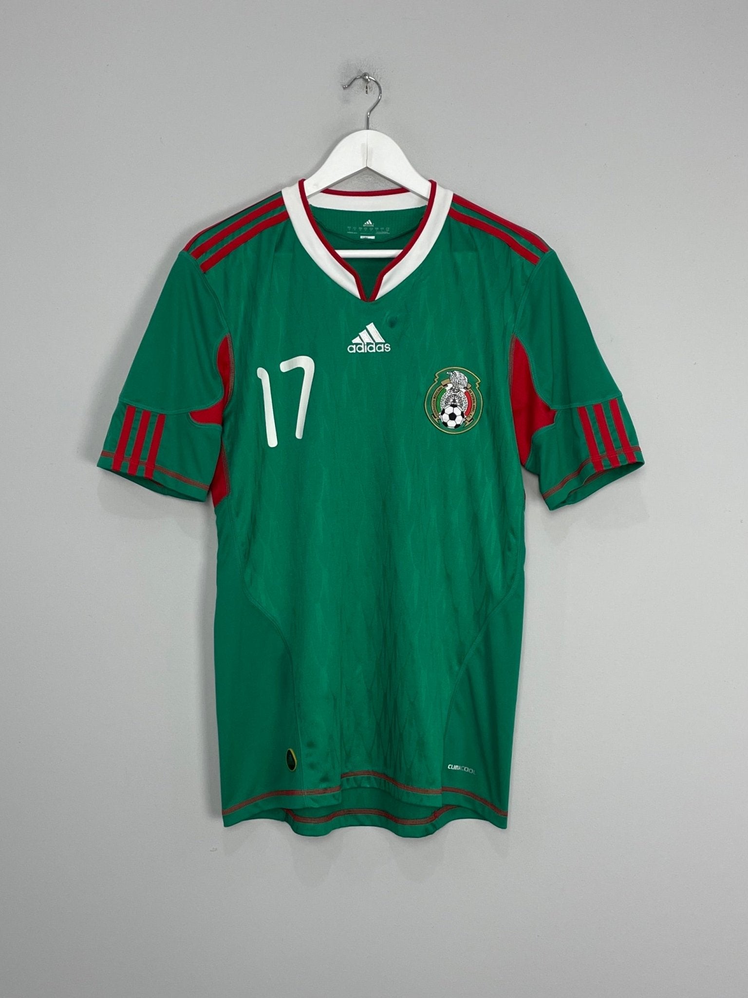 Shop 2010/11 MEXICO G.DOS SANTOS #17 HOME SHIRT (M) ADIDAS, classic football shirts, vintage football shirts & retro soccer jerseys at Cult Kits
