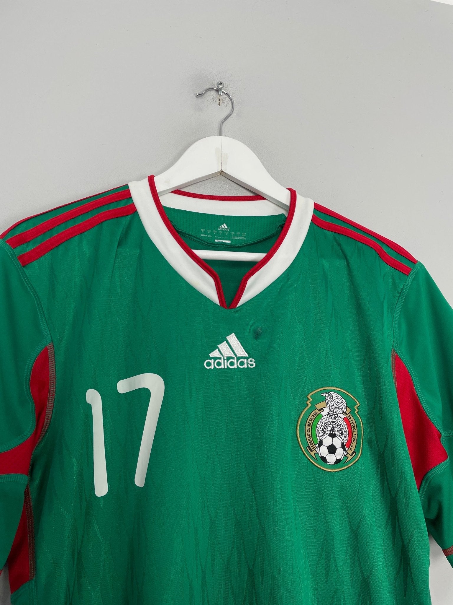 Shop 2010/11 MEXICO G.DOS SANTOS #17 HOME SHIRT (M) ADIDAS, classic football shirts, vintage football shirts & retro soccer jerseys at Cult Kits