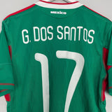 Shop 2010/11 MEXICO G.DOS SANTOS #17 HOME SHIRT (M) ADIDAS, classic football shirts, vintage football shirts & retro soccer jerseys at Cult Kits