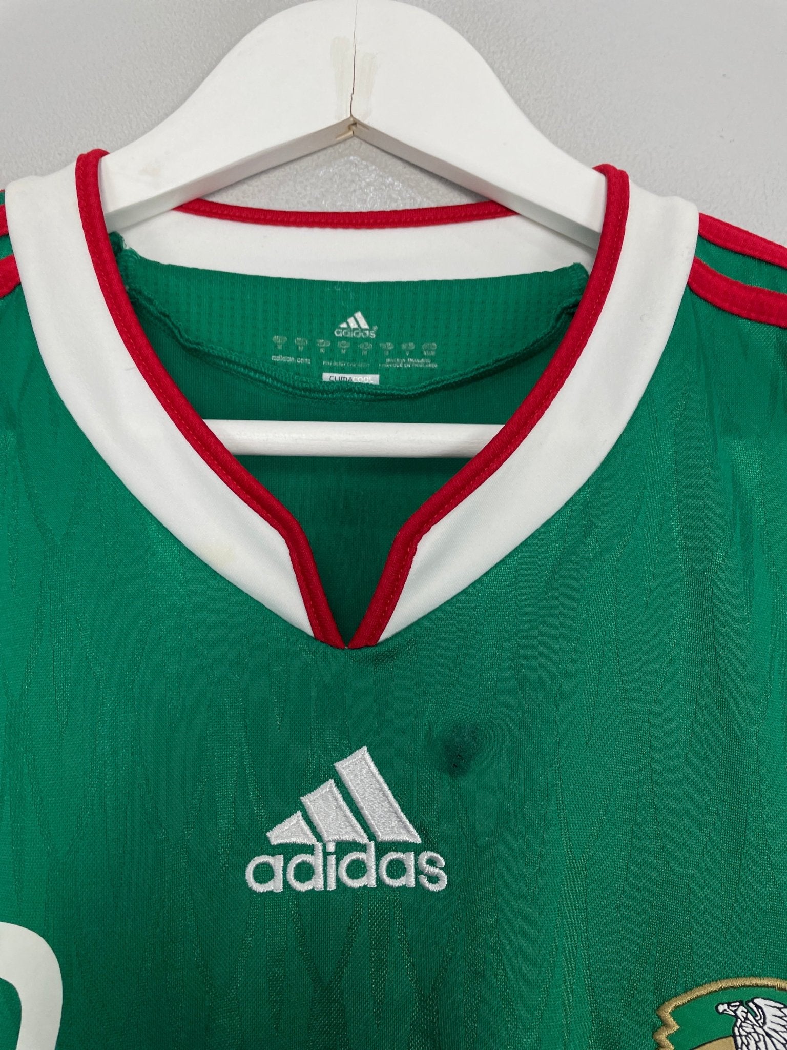 Shop 2010/11 MEXICO G.DOS SANTOS #17 HOME SHIRT (M) ADIDAS, classic football shirts, vintage football shirts & retro soccer jerseys at Cult Kits
