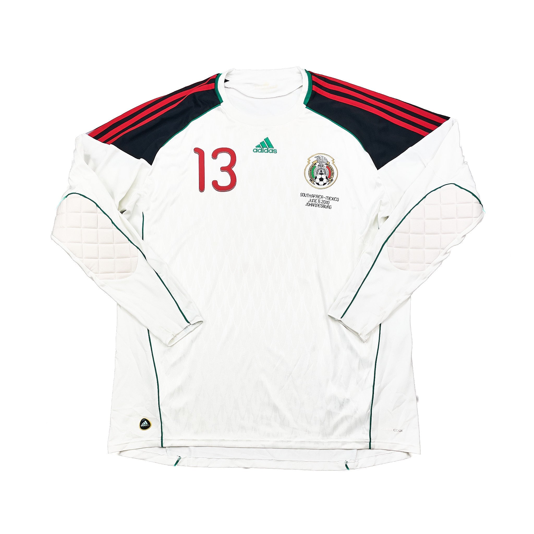 Buy 2010/11 Mexico G.Ochoa 13 GK Shirt (XXL) Adidas ~ Free worldwide shipping available ~ Authentic Vintage Football Shirts from Cult Kits