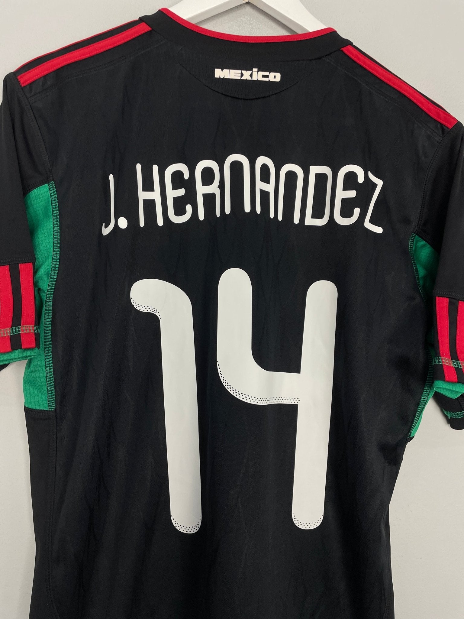 Shop 2010/11 MEXICO J.HERNANDEZ #14 AWAY SHIRT (M) ADIDAS, classic football shirts, vintage football shirts & retro soccer jerseys at Cult Kits