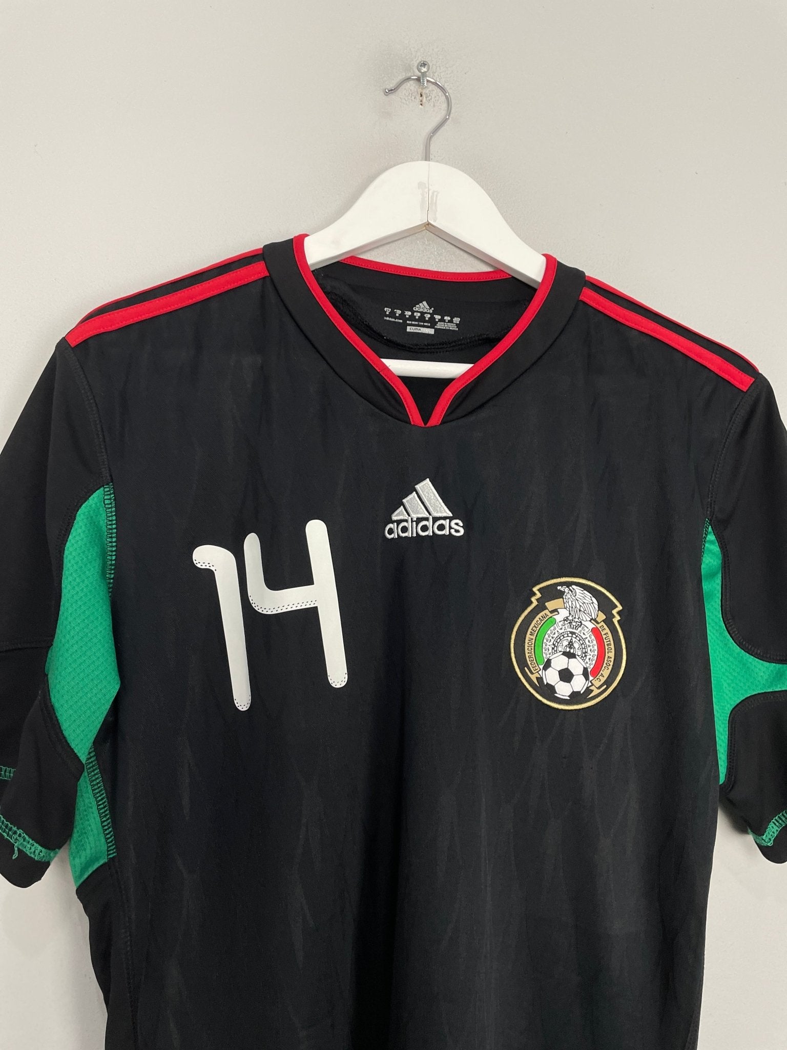 Shop 2010/11 MEXICO J.HERNANDEZ #14 AWAY SHIRT (M) ADIDAS, classic football shirts, vintage football shirts & retro soccer jerseys at Cult Kits