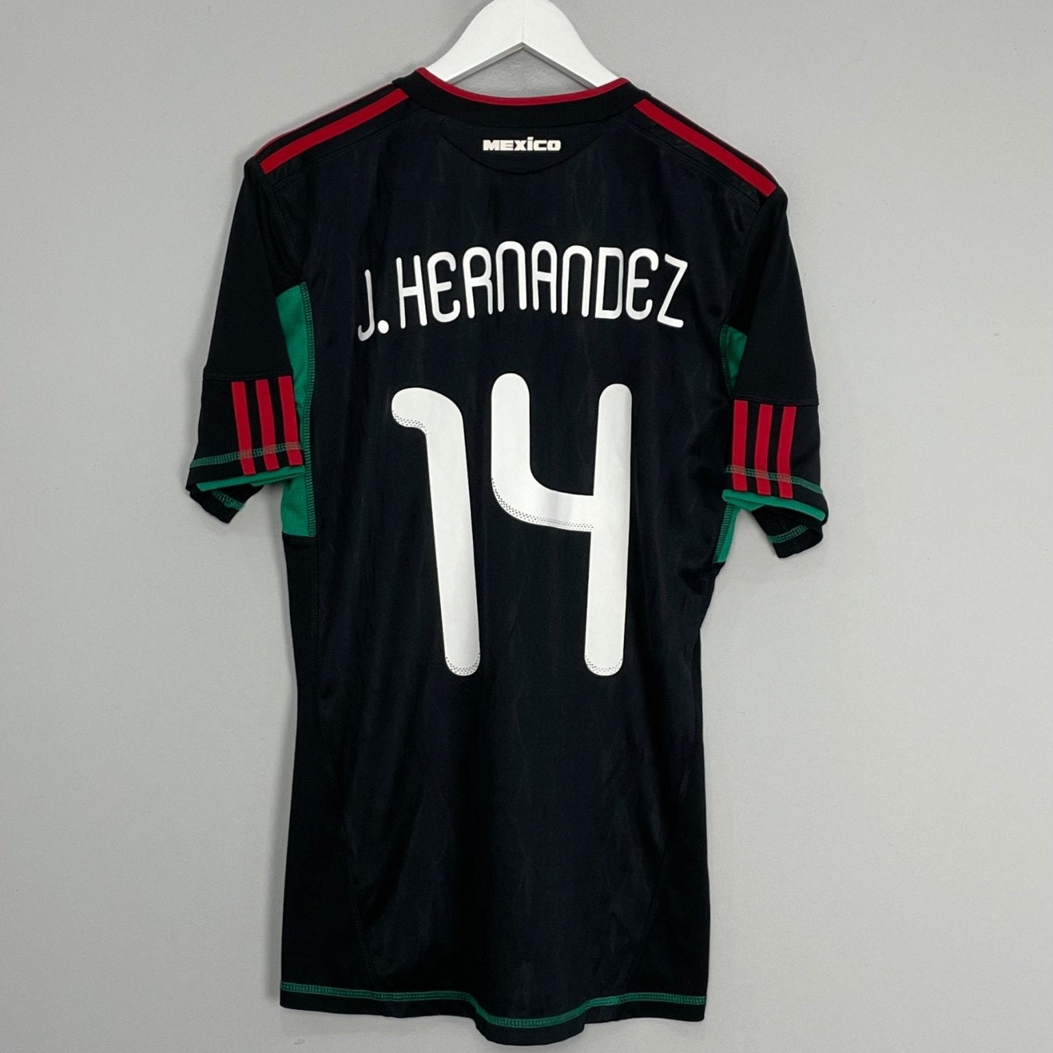 Shop 2010/11 MEXICO J.HERNANDEZ #14 AWAY SHIRT (M) ADIDAS, classic football shirts, vintage football shirts & retro soccer jerseys at Cult Kits