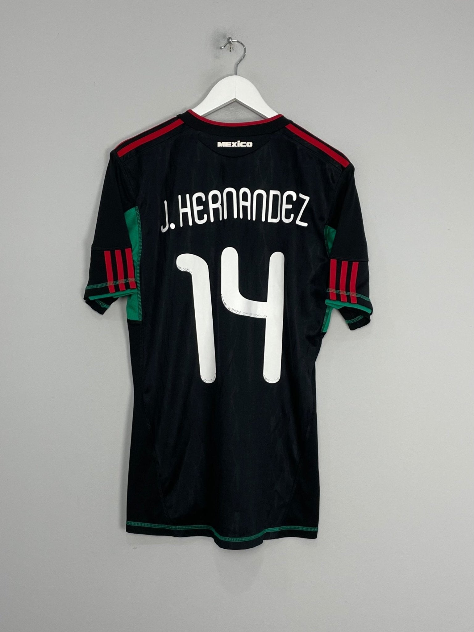 Shop 2010/11 MEXICO J.HERNANDEZ #14 AWAY SHIRT (M) ADIDAS, classic football shirts, vintage football shirts & retro soccer jerseys at Cult Kits