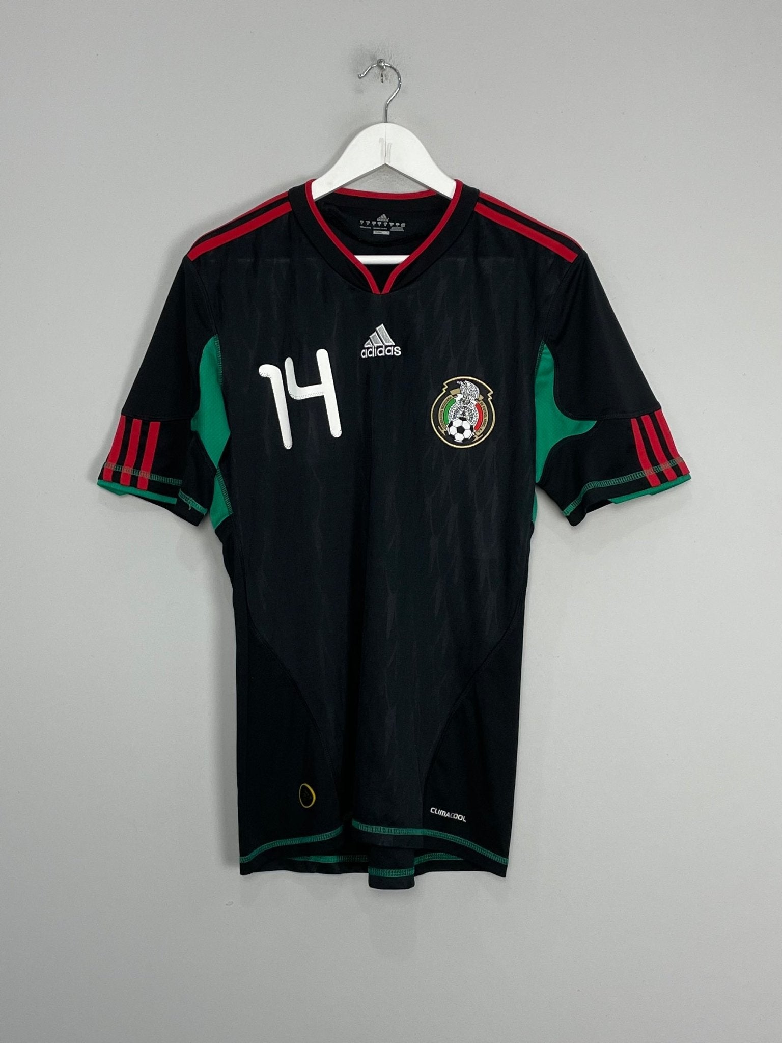 Shop 2010/11 MEXICO J.HERNANDEZ #14 AWAY SHIRT (M) ADIDAS, classic football shirts, vintage football shirts & retro soccer jerseys at Cult Kits