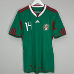 Shop 2010/11 MEXICO J.HERNANDEZ #14 HOME SHIRT (M) ADIDAS, classic football shirts, vintage football shirts & retro soccer jerseys at Cult Kits