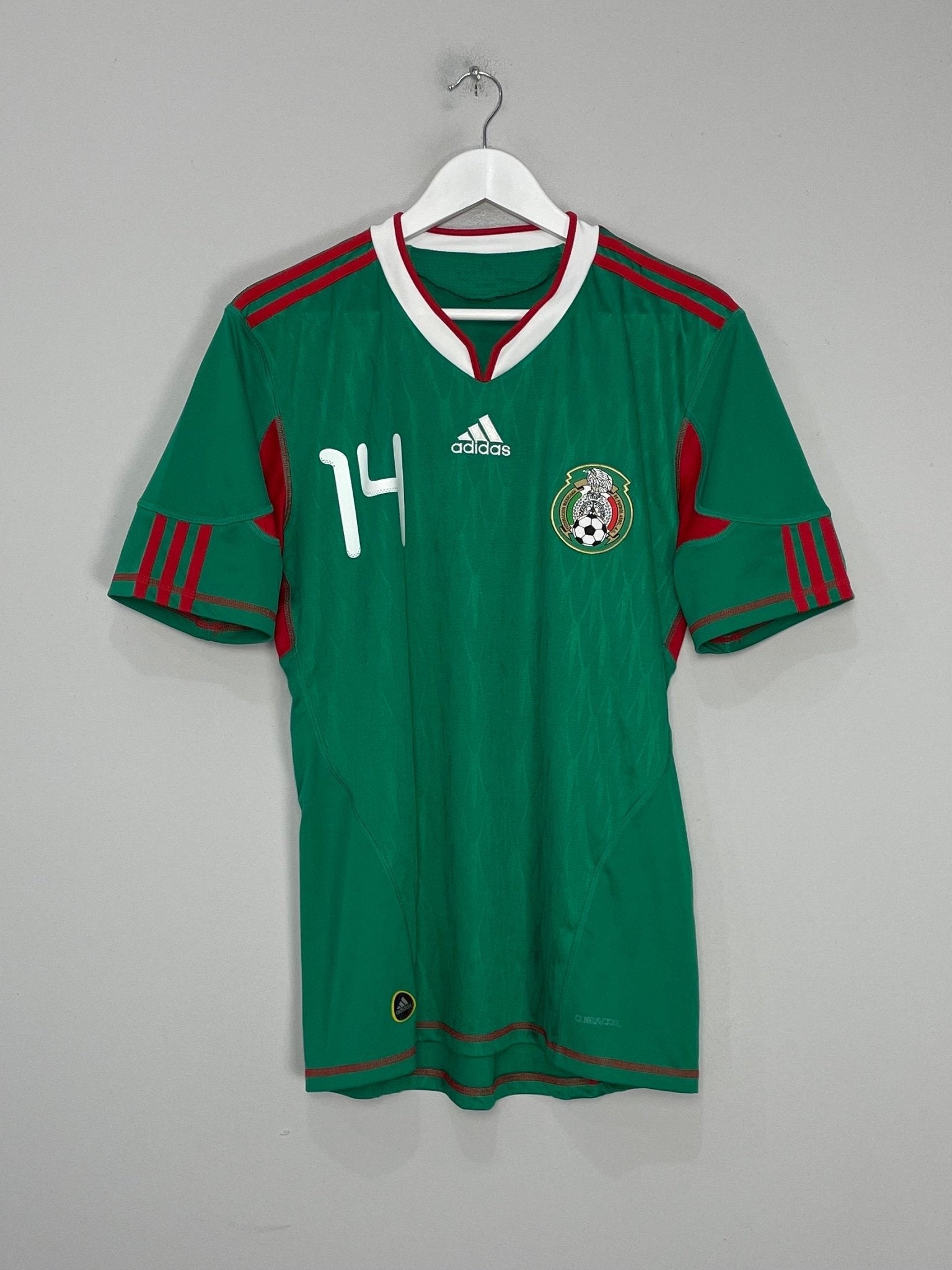 Shop 2010/11 MEXICO J.HERNANDEZ #14 HOME SHIRT (M) ADIDAS, classic football shirts, vintage football shirts & retro soccer jerseys at Cult Kits