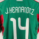 Shop 2010/11 MEXICO J.HERNANDEZ #14 HOME SHIRT (M) ADIDAS, classic football shirts, vintage football shirts & retro soccer jerseys at Cult Kits