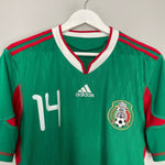 Shop 2010/11 MEXICO J.HERNANDEZ #14 HOME SHIRT (M) ADIDAS, classic football shirts, vintage football shirts & retro soccer jerseys at Cult Kits