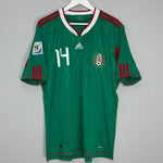 Shop 2010/11 MEXICO J.HERNANDEZ #14 HOME SHIRT (XL) ADIDAS, classic football shirts, vintage football shirts & retro soccer jerseys at Cult Kits