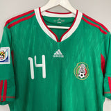 Shop 2010/11 MEXICO J.HERNANDEZ #14 HOME SHIRT (XL) ADIDAS, classic football shirts, vintage football shirts & retro soccer jerseys at Cult Kits