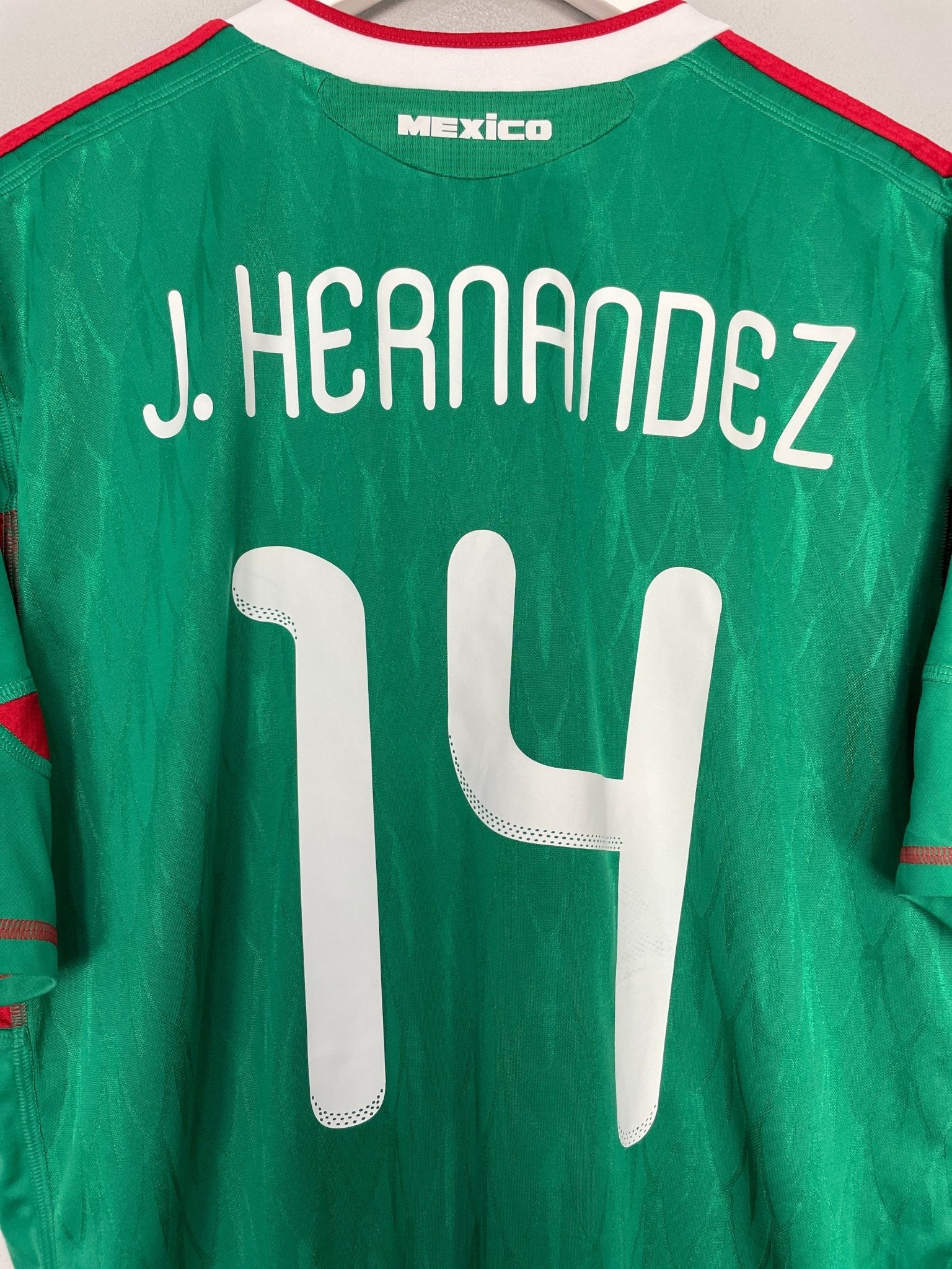 Shop 2010/11 MEXICO J.HERNANDEZ #14 HOME SHIRT (XL) ADIDAS, classic football shirts, vintage football shirts & retro soccer jerseys at Cult Kits