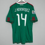 Shop 2010/11 MEXICO J.HERNANDEZ #14 HOME SHIRT (XL) ADIDAS, classic football shirts, vintage football shirts & retro soccer jerseys at Cult Kits
