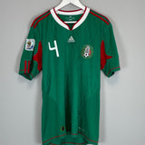 Shop 2010/11 MEXICO MARQUEZ #4 HOME SHIRT (L) ADIDAS, classic football shirts, vintage football shirts & retro soccer jerseys at Cult Kits