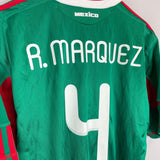 Shop 2010/11 MEXICO MARQUEZ #4 HOME SHIRT (L) ADIDAS, classic football shirts, vintage football shirts & retro soccer jerseys at Cult Kits