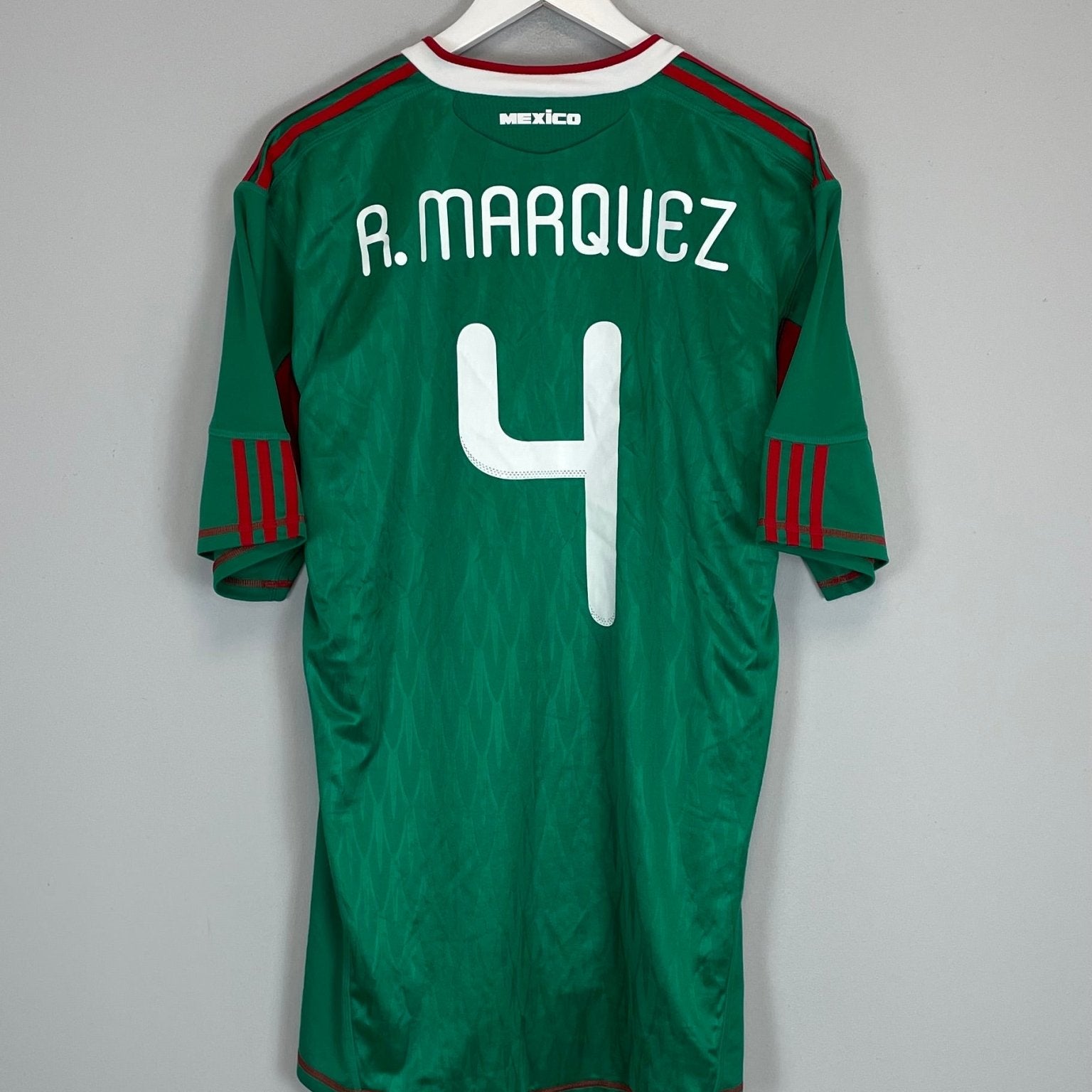 Shop 2010/11 MEXICO MARQUEZ #4 HOME SHIRT (XL) ADIDAS, classic football shirts, vintage football shirts & retro soccer jerseys at Cult Kits