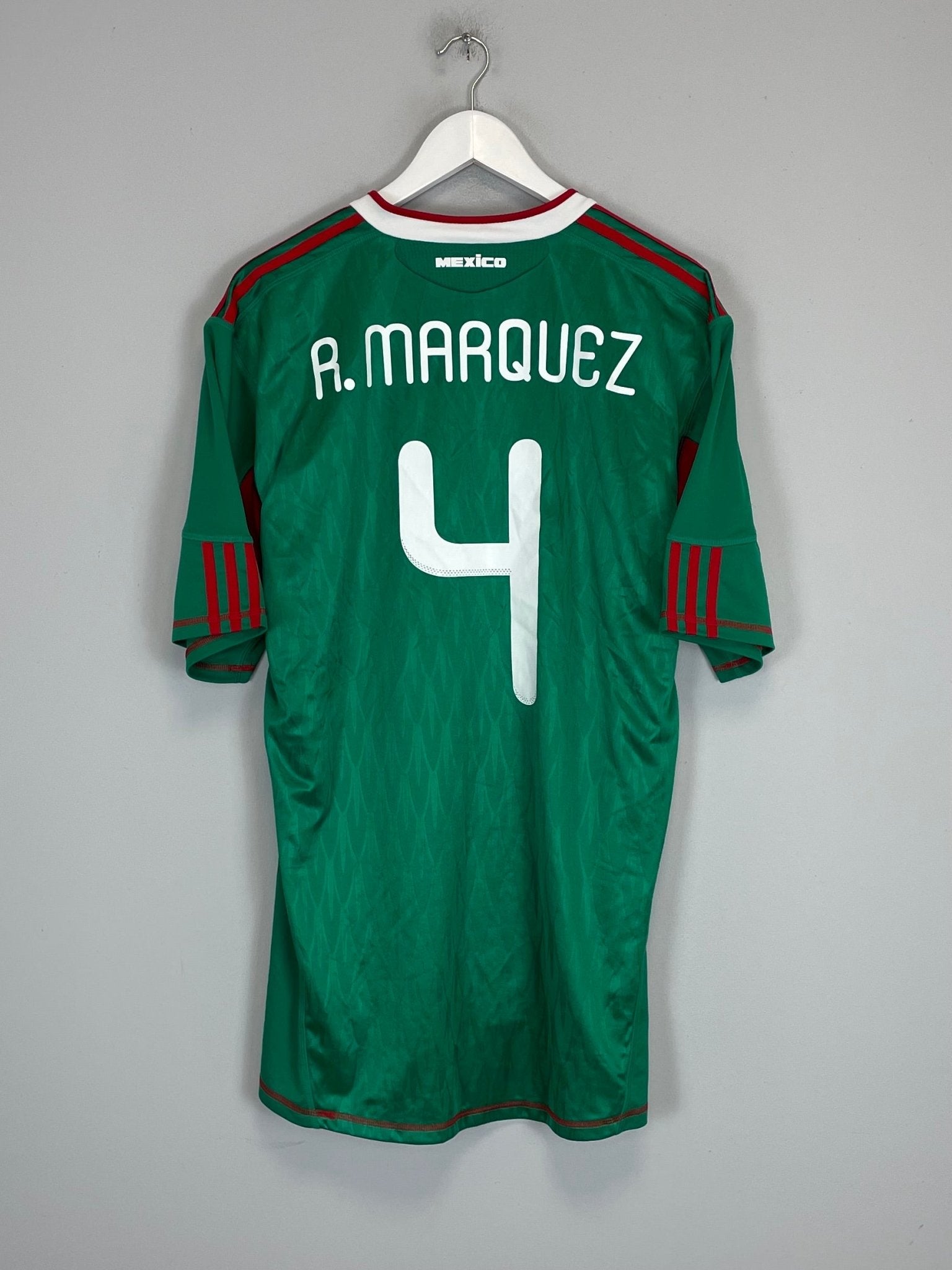 Shop 2010/11 MEXICO MARQUEZ #4 HOME SHIRT (XL) ADIDAS, classic football shirts, vintage football shirts & retro soccer jerseys at Cult Kits