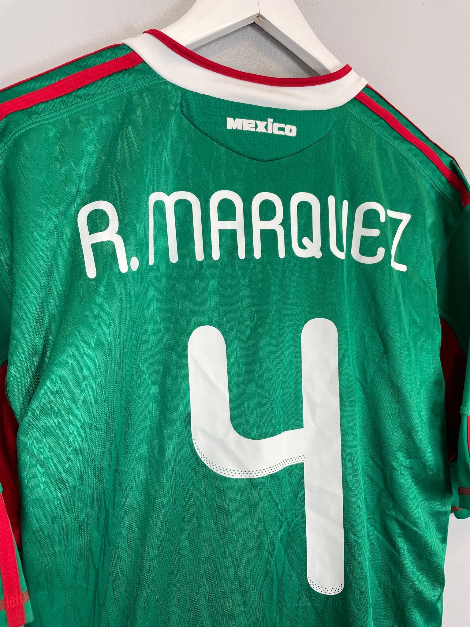 Shop 2010/11 MEXICO MARQUEZ #4 HOME SHIRT (XL) ADIDAS, classic football shirts, vintage football shirts & retro soccer jerseys at Cult Kits