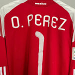 Shop 2010/11 MEXICO O.PEREZ #1 *MATCH ISSUE* GK SHIRT (XL) ADIDAS, classic football shirts, vintage football shirts & retro soccer jerseys at Cult Kits
