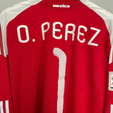 Shop 2010/11 MEXICO O.PEREZ #1 *MATCH ISSUE* GK SHIRT (XL) ADIDAS, classic football shirts, vintage football shirts & retro soccer jerseys at Cult Kits