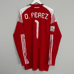 Shop 2010/11 MEXICO O.PEREZ #1 *MATCH ISSUE* GK SHIRT (XL) ADIDAS, classic football shirts, vintage football shirts & retro soccer jerseys at Cult Kits