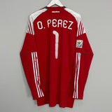 Shop 2010/11 MEXICO O.PEREZ #1 *MATCH ISSUE* GK SHIRT (XL) ADIDAS, classic football shirts, vintage football shirts & retro soccer jerseys at Cult Kits