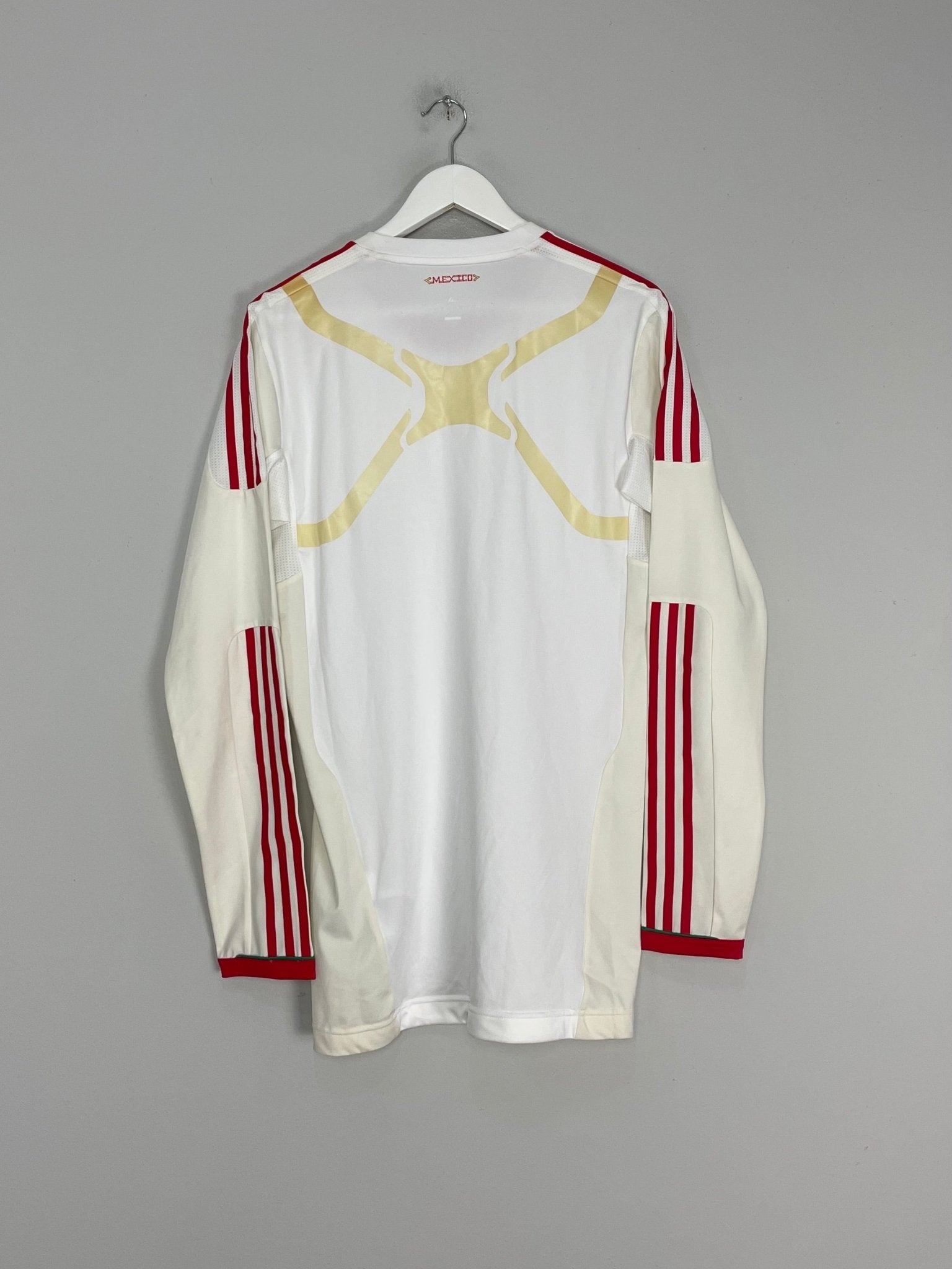 Shop 2010/11 MEXICO *PLAYER ISSUE* L/S AWAY SHIRT (XL) ADIDAS, classic football shirts, vintage football shirts & retro soccer jerseys at Cult Kits