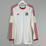 Shop 2010/11 MEXICO *PLAYER ISSUE* L/S AWAY SHIRT (XL) ADIDAS, classic football shirts, vintage football shirts & retro soccer jerseys at Cult Kits