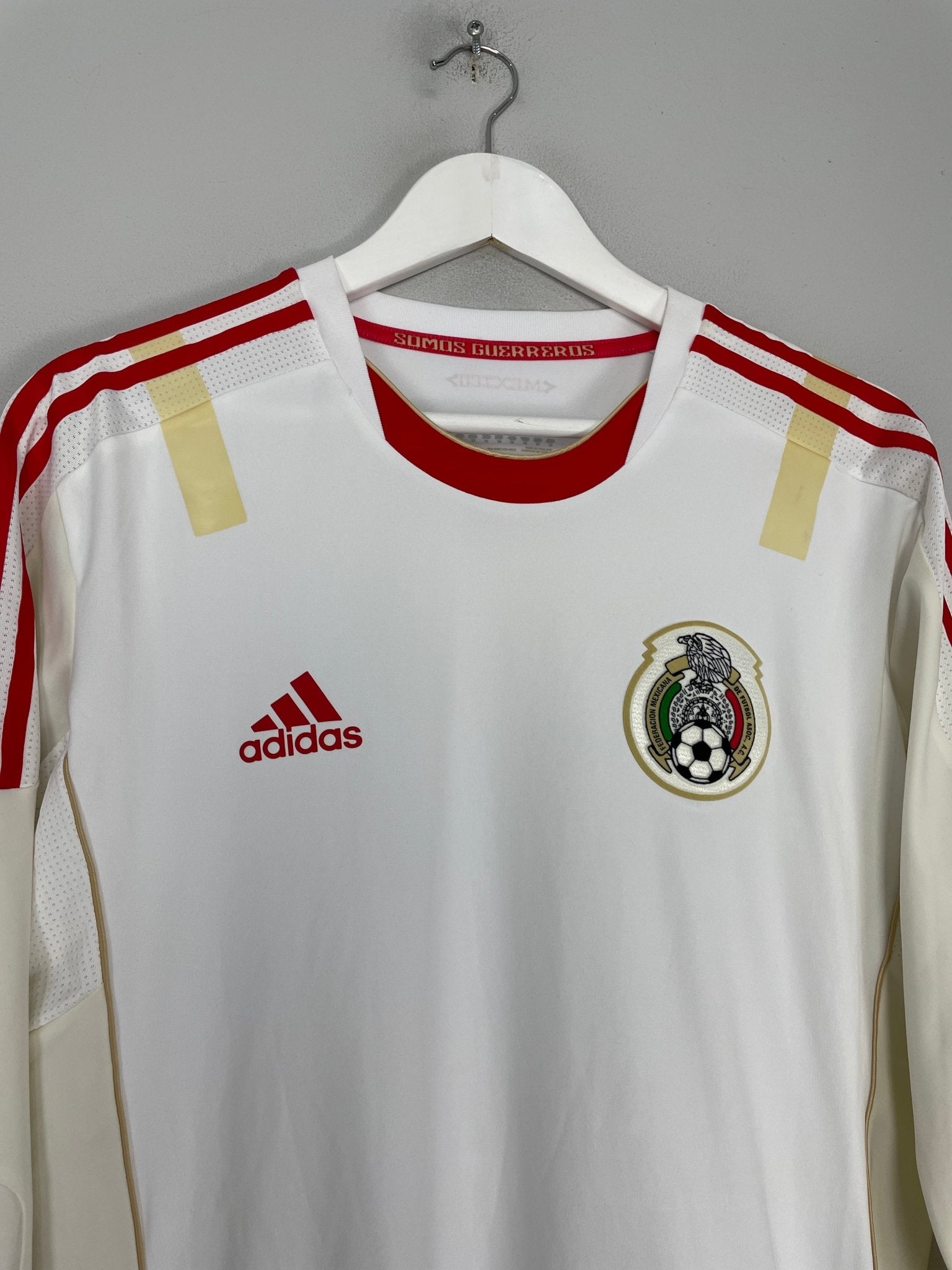 Shop 2010/11 MEXICO *PLAYER ISSUE* L/S AWAY SHIRT (XL) ADIDAS, classic football shirts, vintage football shirts & retro soccer jerseys at Cult Kits