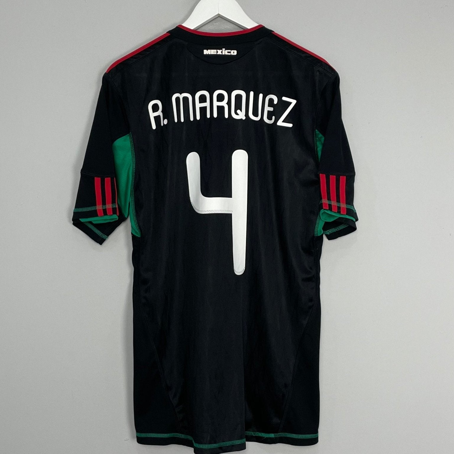 Shop 2010/11 MEXICO R.MARQUEZ #4 AWAY SHIRT (L) ADIDAS, classic football shirts, vintage football shirts & retro soccer jerseys at Cult Kits